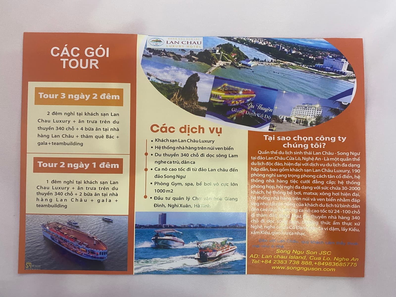 Các gói tour và du thuyền Lan Châu